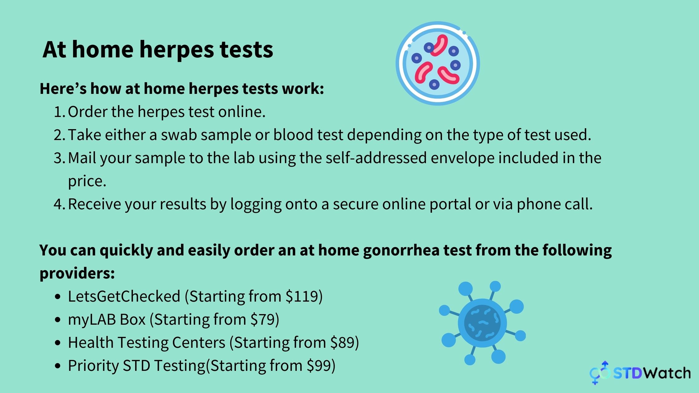 how do doctors test for herpes simplex 1